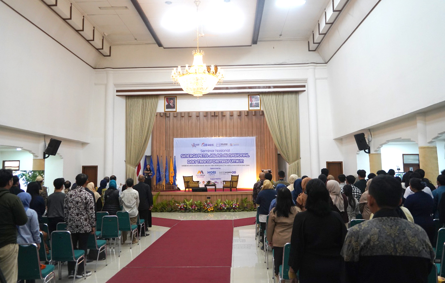Acara Seminar Nasional DPK APINDO Kabupaten Bogor Kolaborasi dengan Universitas Satya Negara Indonesia (USNI) Kampus A, USNI Pondok Indah Jakarta Selatan